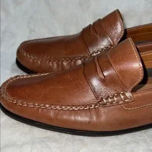 Johnston & Murphy Brown Sheepskin Leather Stoltz Loafers Size 11 MADE IN BRAZIL Johnston & Murphy | Shoes | Johnston Murphy Brown Sheepskin  main image 4